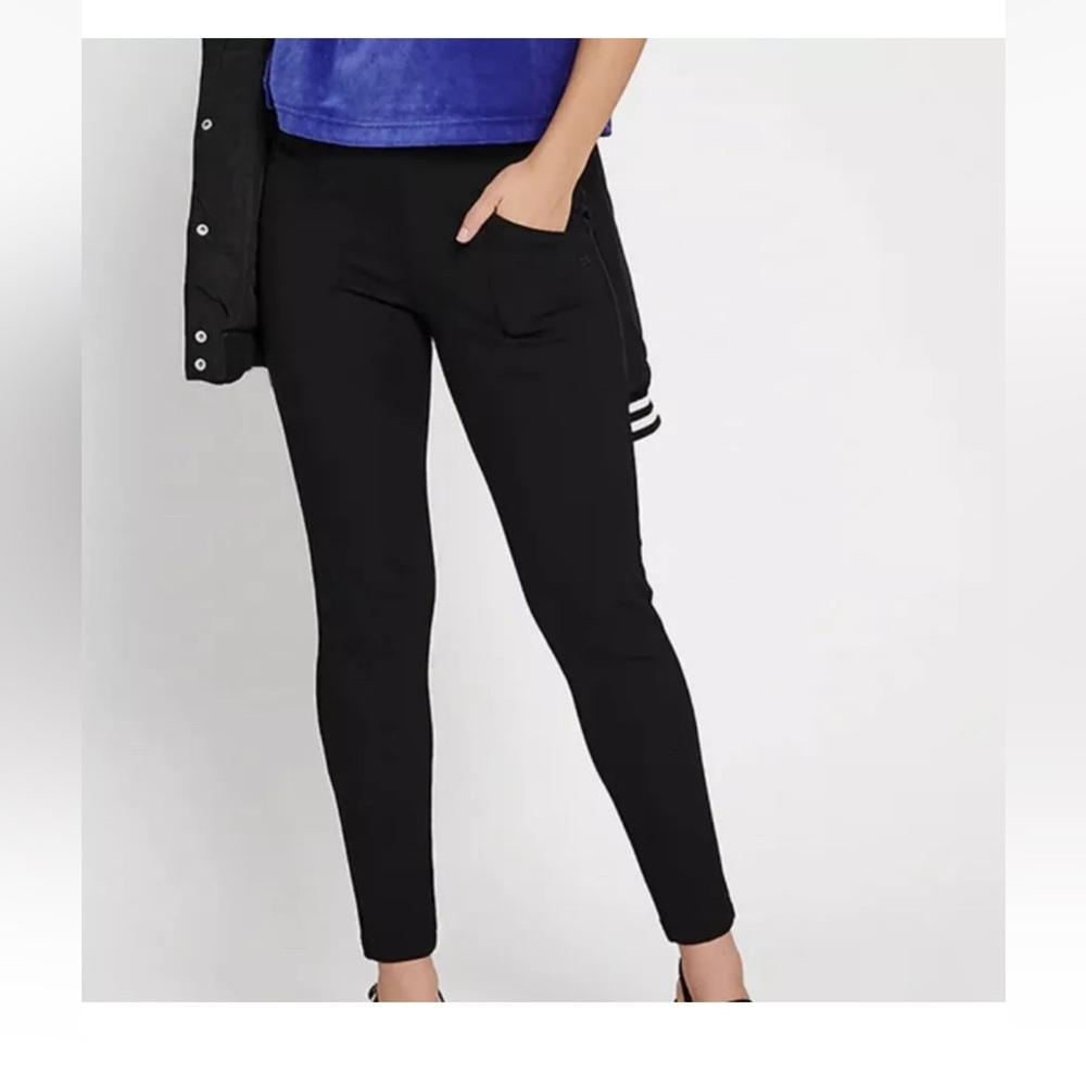 Betabrand XS X-Small Womens Black Skinny Leg Journey Pants Stretchy